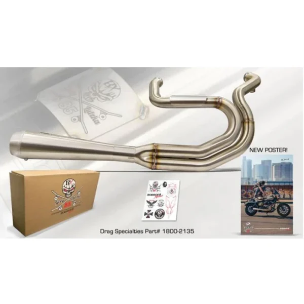 Greg Lutzka Stainless 2-into-1 Exhaust 1991-17 FXD Dyna (91-17 w/mids)(07-17 w/fwds) - Image 3