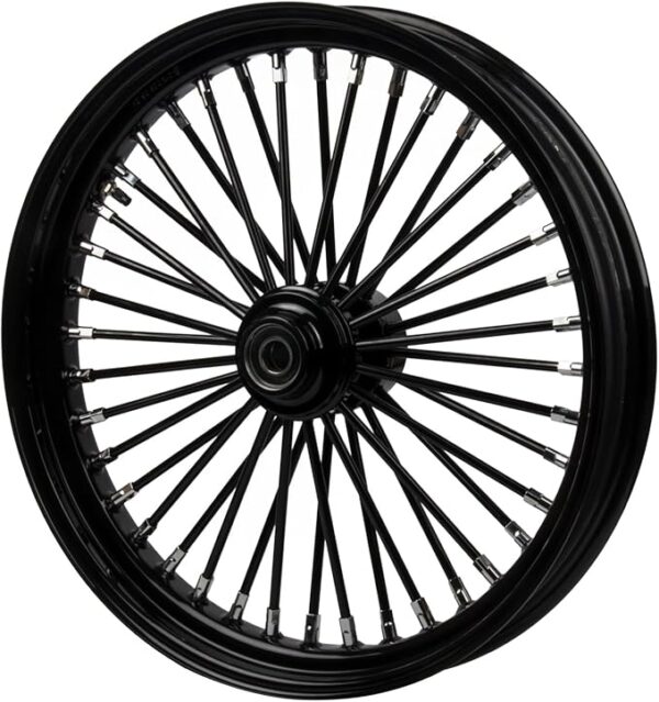 21x3.25" Front Wheel – Black Spokes Tubeless Aluminum Wheel (Single Disc)